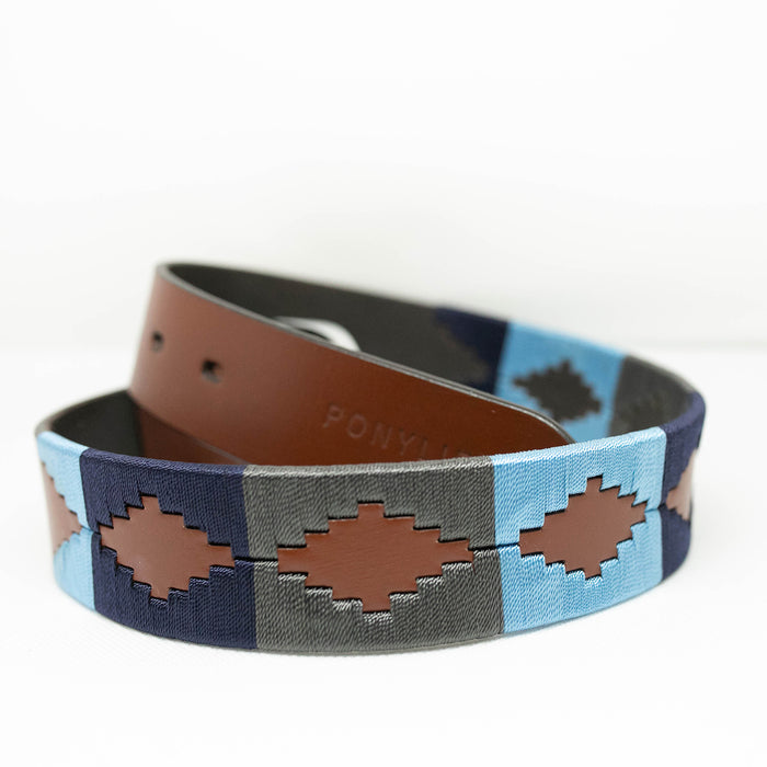 Gürtel Navy Hellblau Grau